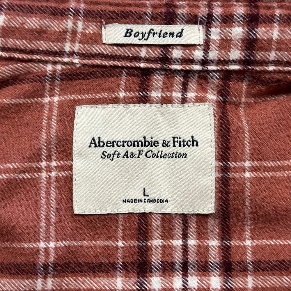 Abercrombie & Fitch Boyfriend Flannel - L - Picture 5 of 5